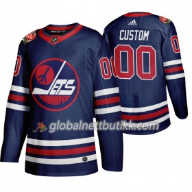 Winnipeg Jets Hockeydrakt Custom Adidas 2019 Heritage Classic Navy Authentic - Herre